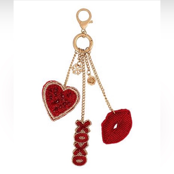 Mary Frances Handbags - Mary Frances Red Beaded Keychain Charm